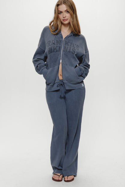 Frankies Bikinis clothing|collections Emma Thermal Pant - Shadow Blue