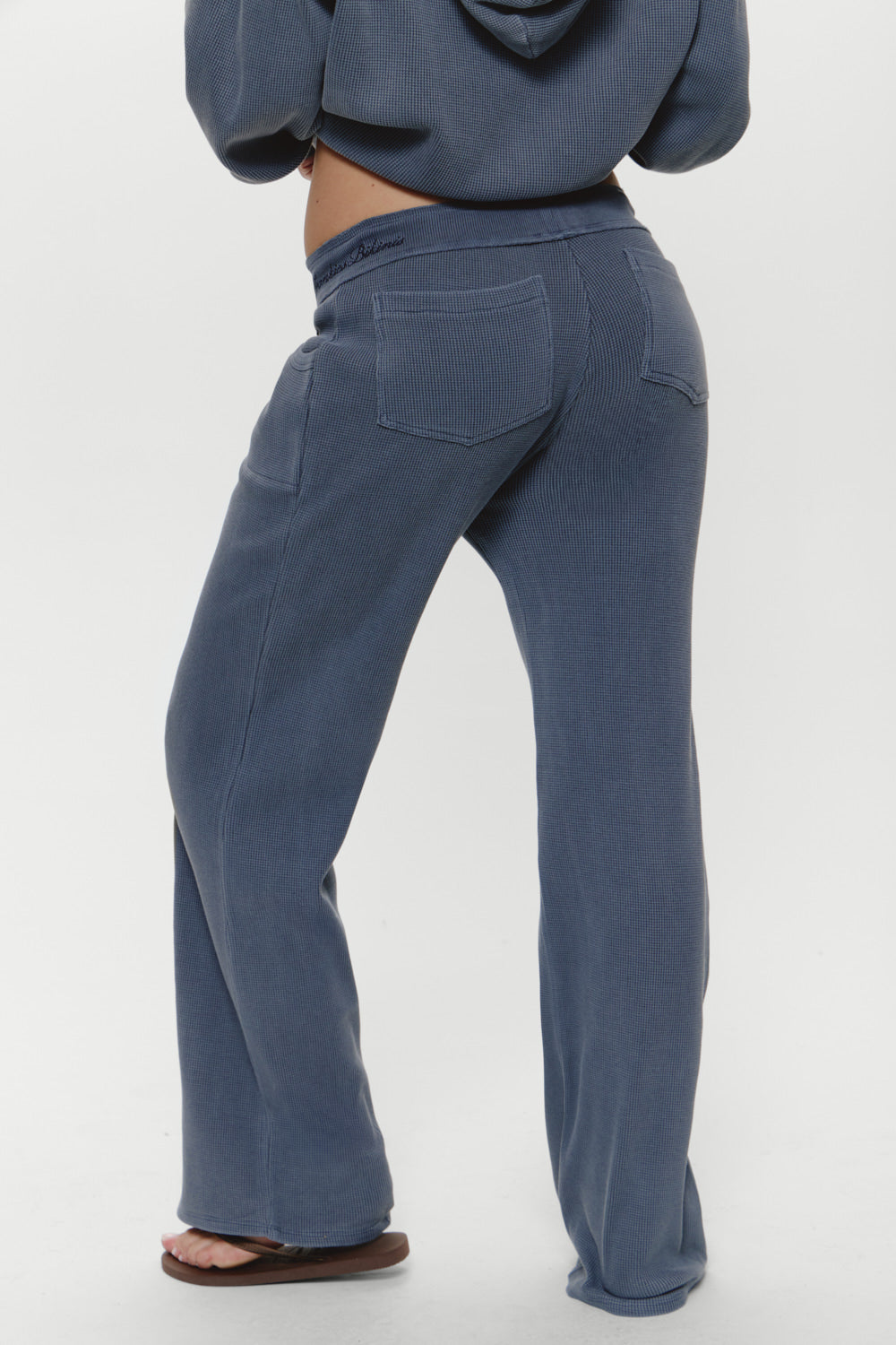 Frankies Bikinis clothing|collections Emma Thermal Pant - Shadow Blue