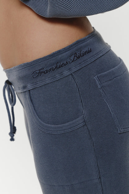 Frankies Bikinis clothing|collections Emma Thermal Pant - Shadow Blue