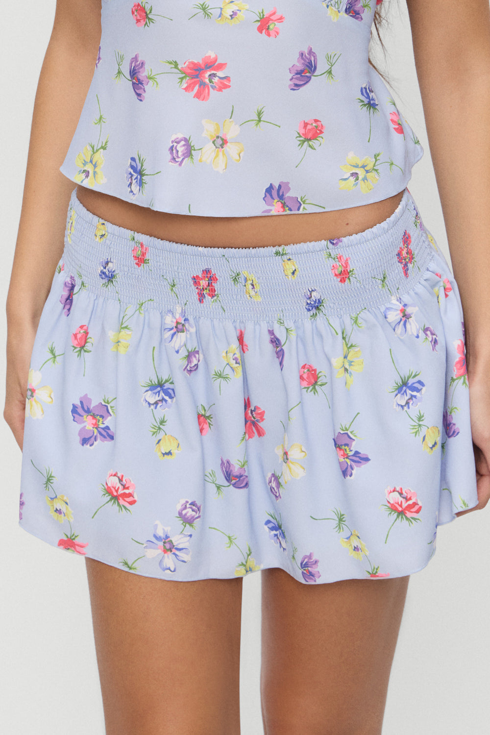 Frankies Bikinis clothing|collections Clover Mini Skirt - Fresh Florals