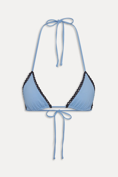 Frankies Bikinis collections|swimwear|new x JENNIE Nick Triangle Bikini Top - Heaven Crochet