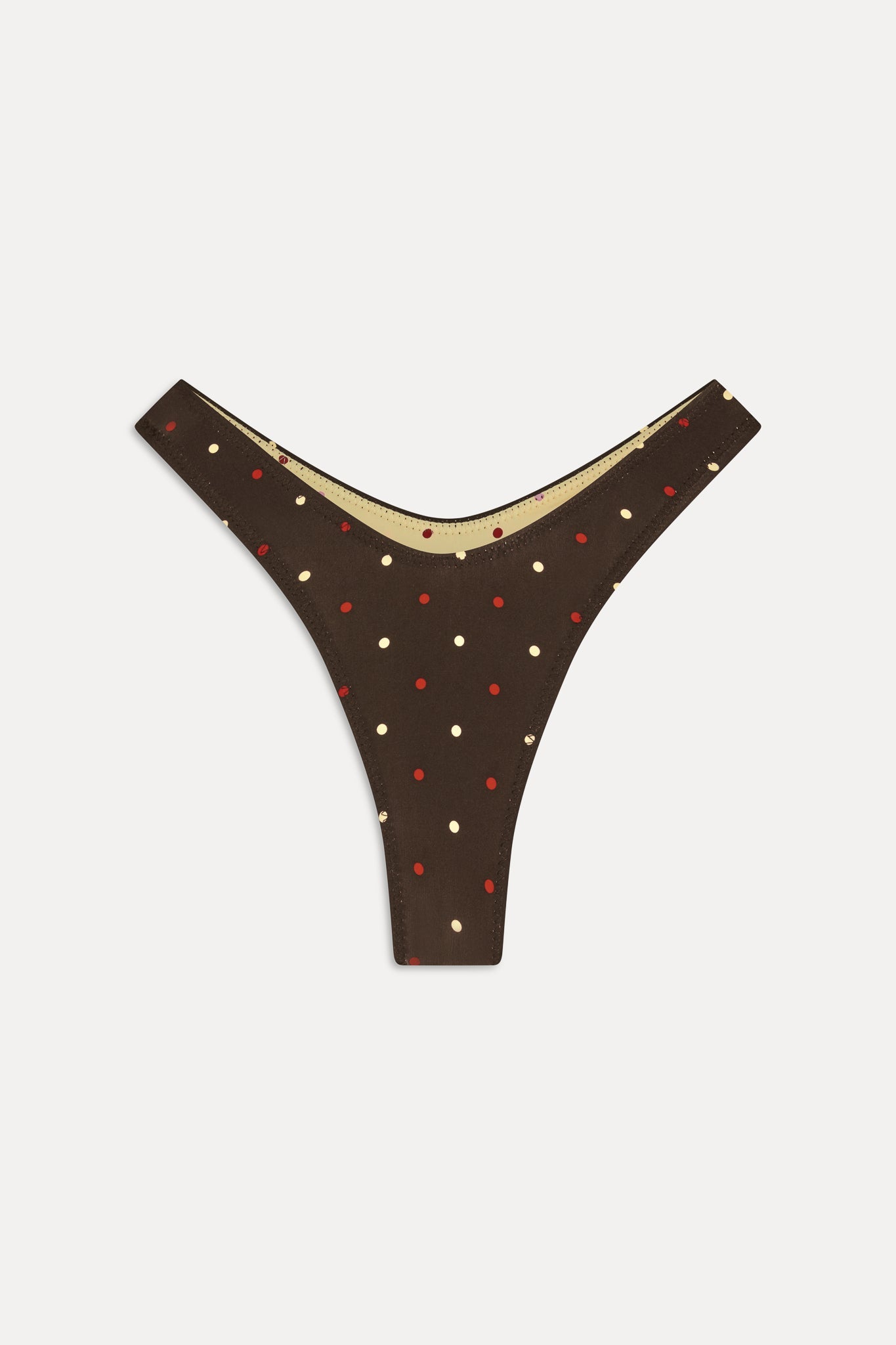 Frankies Bikinis collections|swimwear|new Full Moon Reversible Satin Bikini Bottom - Honey Bug