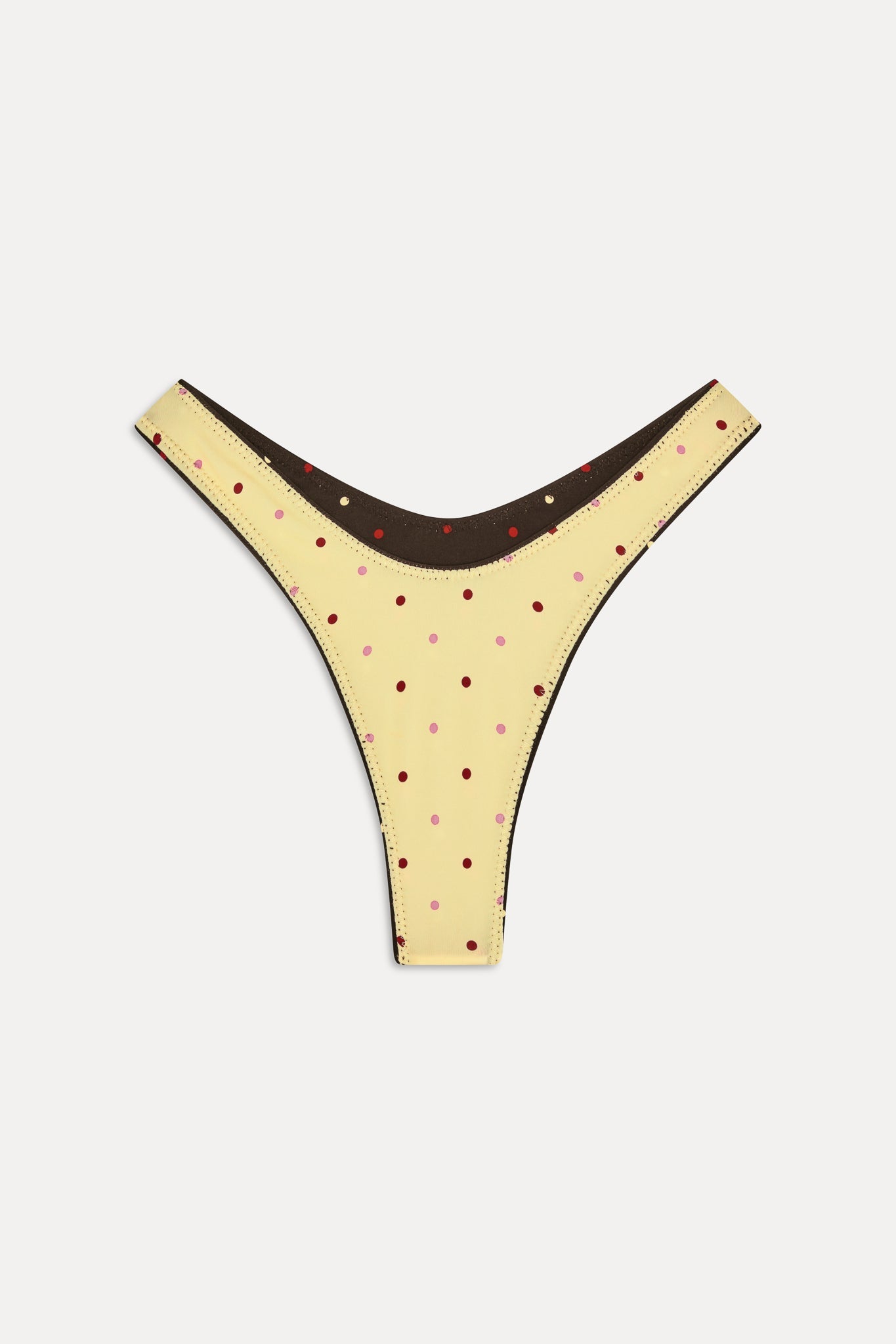 Frankies Bikinis collections|swimwear|new Full Moon Reversible Satin Bikini Bottom - Honey Bug