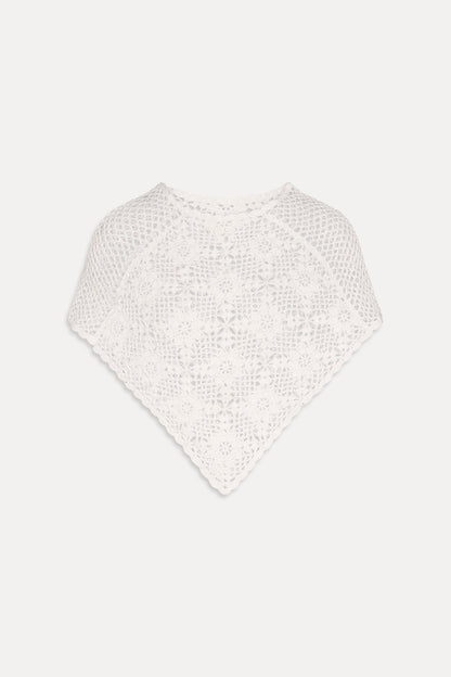 Frankies Bikinis collections|clothing|new Sophie Crochet Poncho - Soft Sand