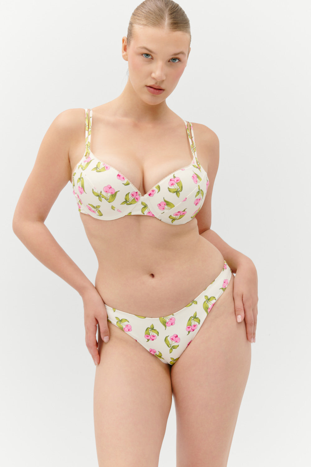 Frankies Bikinis collections|swimwear Dove Bikini Bottom - Cherry Picked