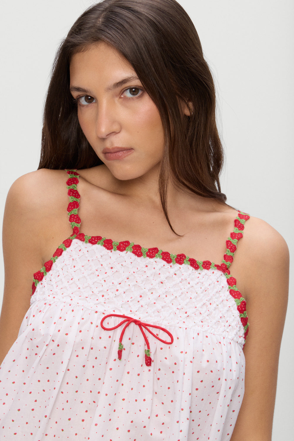 Frankies Bikinis collections|clothing Coppola Cotton Babydoll Dress - Tiny Berry