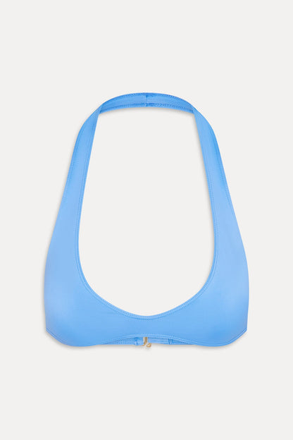 Frankies Bikinis collections|swimwear Malia Halter Bikini Top - Azure