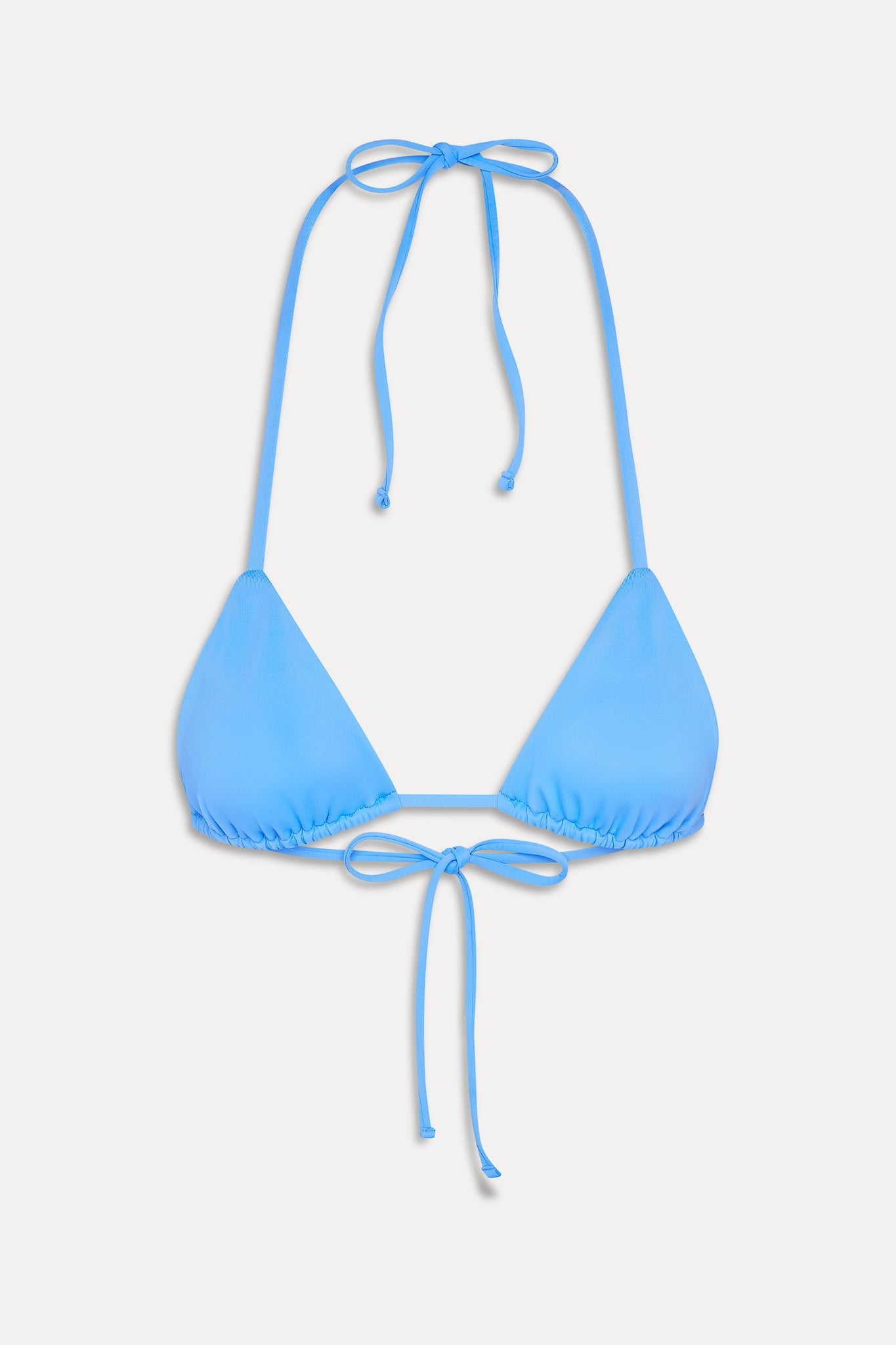 Frankies Bikinis collections|swimwear Nick Triangle Halter Bikini Top - Azure