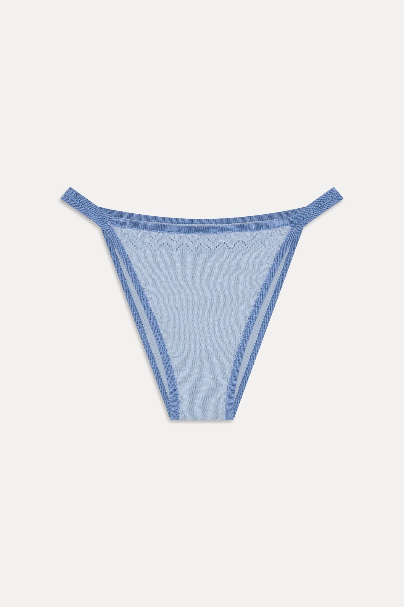 Frankies Bikinis collections|swimwear Tide Knit Cheeky Bikini Bottom - Malibu Tide
