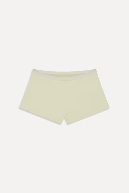 Frankies Bikinis collections|swimwear Caster Terry Cheeky Boy Shorts - Lemon