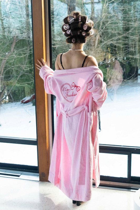 Frankies Bikinis collections|sale|clothing Valentine Terry Robe - Bouquet Pink