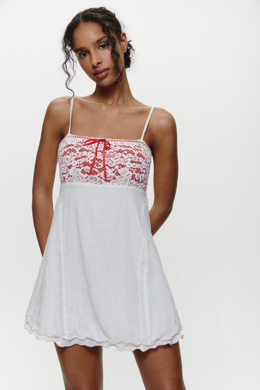 Frankies Bikinis collections|clothing Imani Cotton Mini Dress - Sweet Bloom