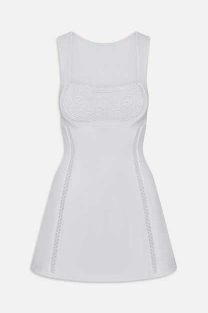 Frankies Bikinis collections|clothing Ellie Knit Mini Dress - Optic White