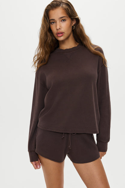 Frankies Bikinis collections|sale Noah Thermal Long Sleeve Shirt - Walnut
