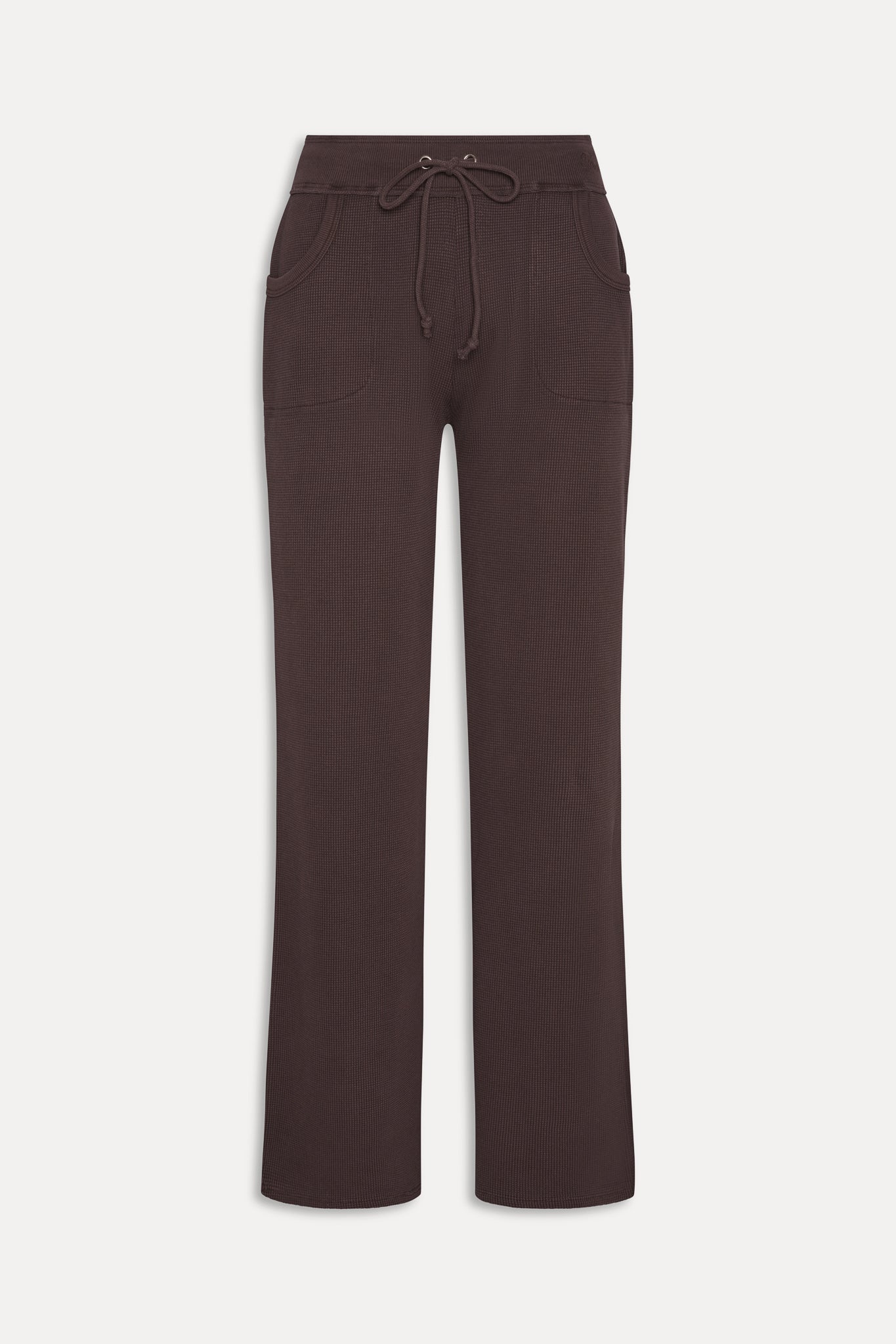 Frankies Bikinis collections|sale Emma Thermal Low Rise Pants - Walnut