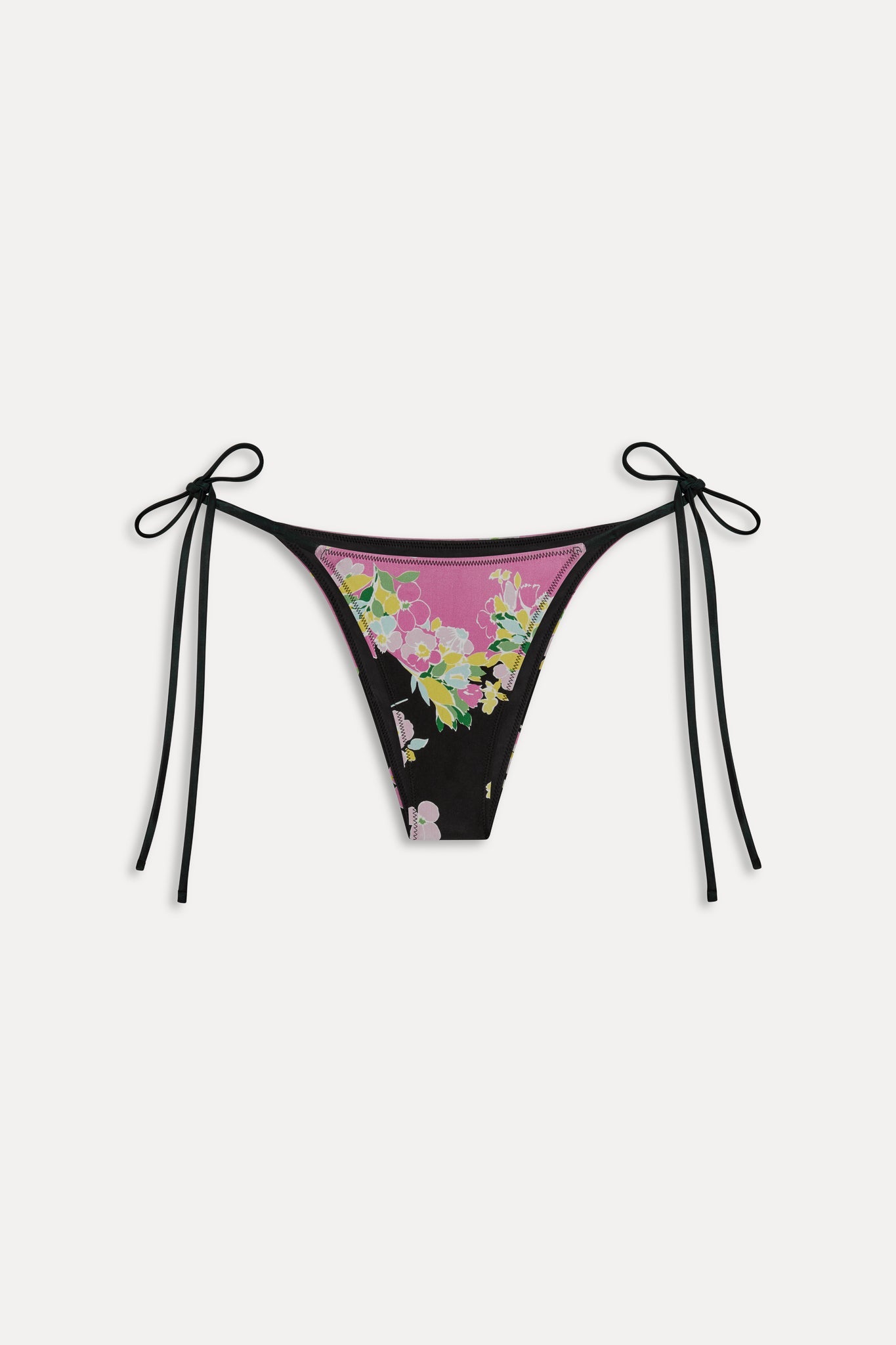Frankies Bikinis collections|sale|swimwear Mackenzie Cheeky String Bikini Bottom - Midnight Blossom