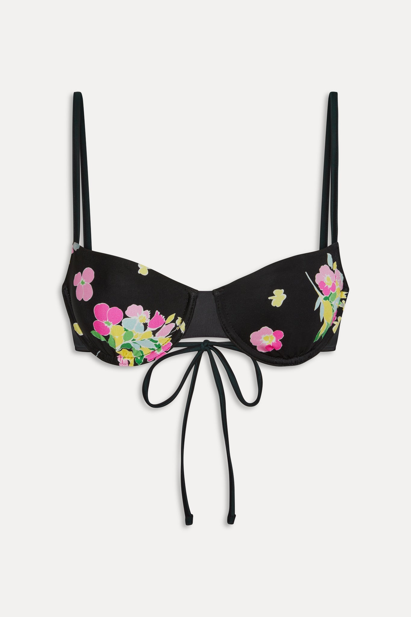 Frankies Bikinis collections|swimwear|sale Morning Underwire Bikini Top - Midnight Blossom