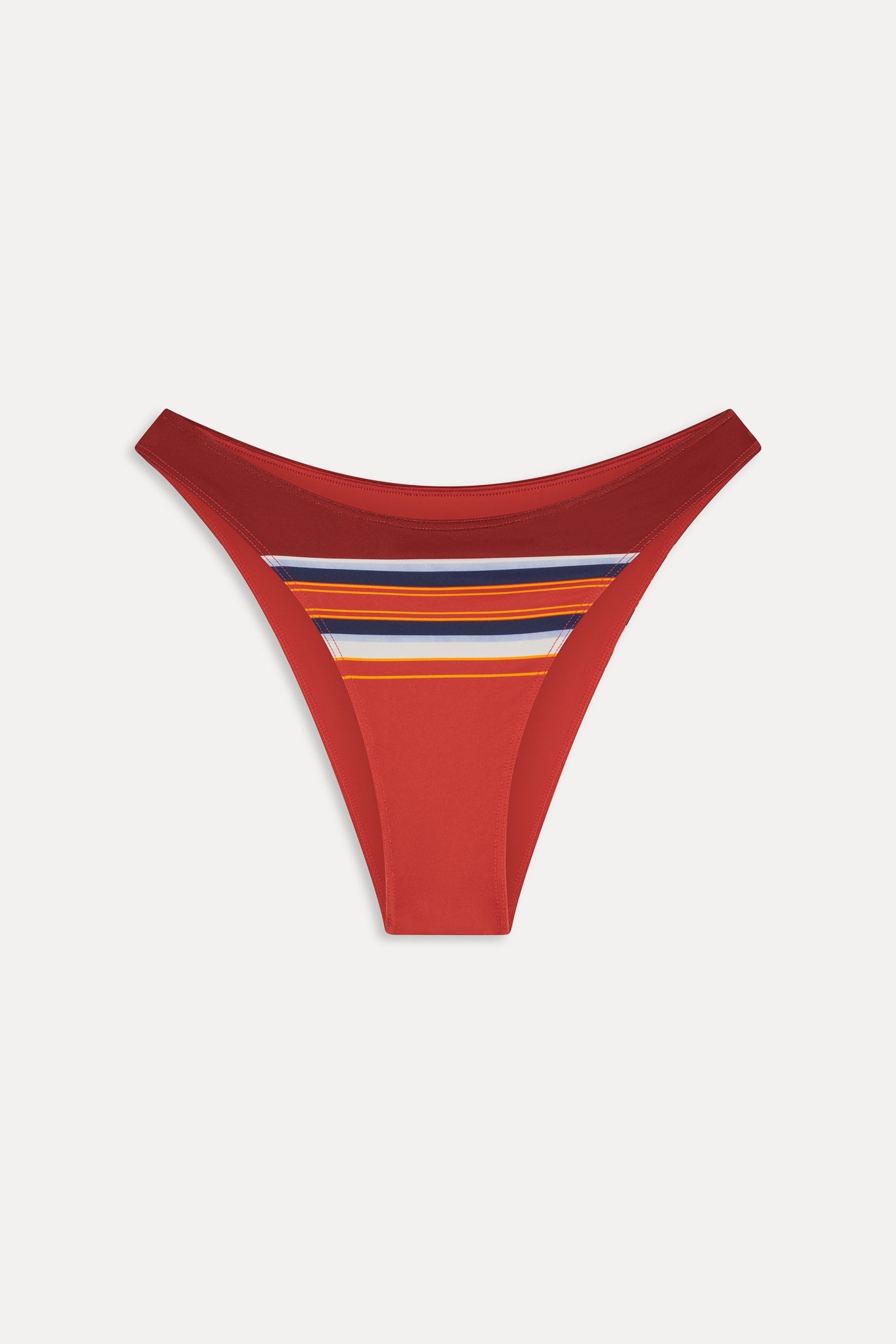 Frankies Bikinis collections|sale|swimwear Dove Striped Bikini Bottom - Sandstone