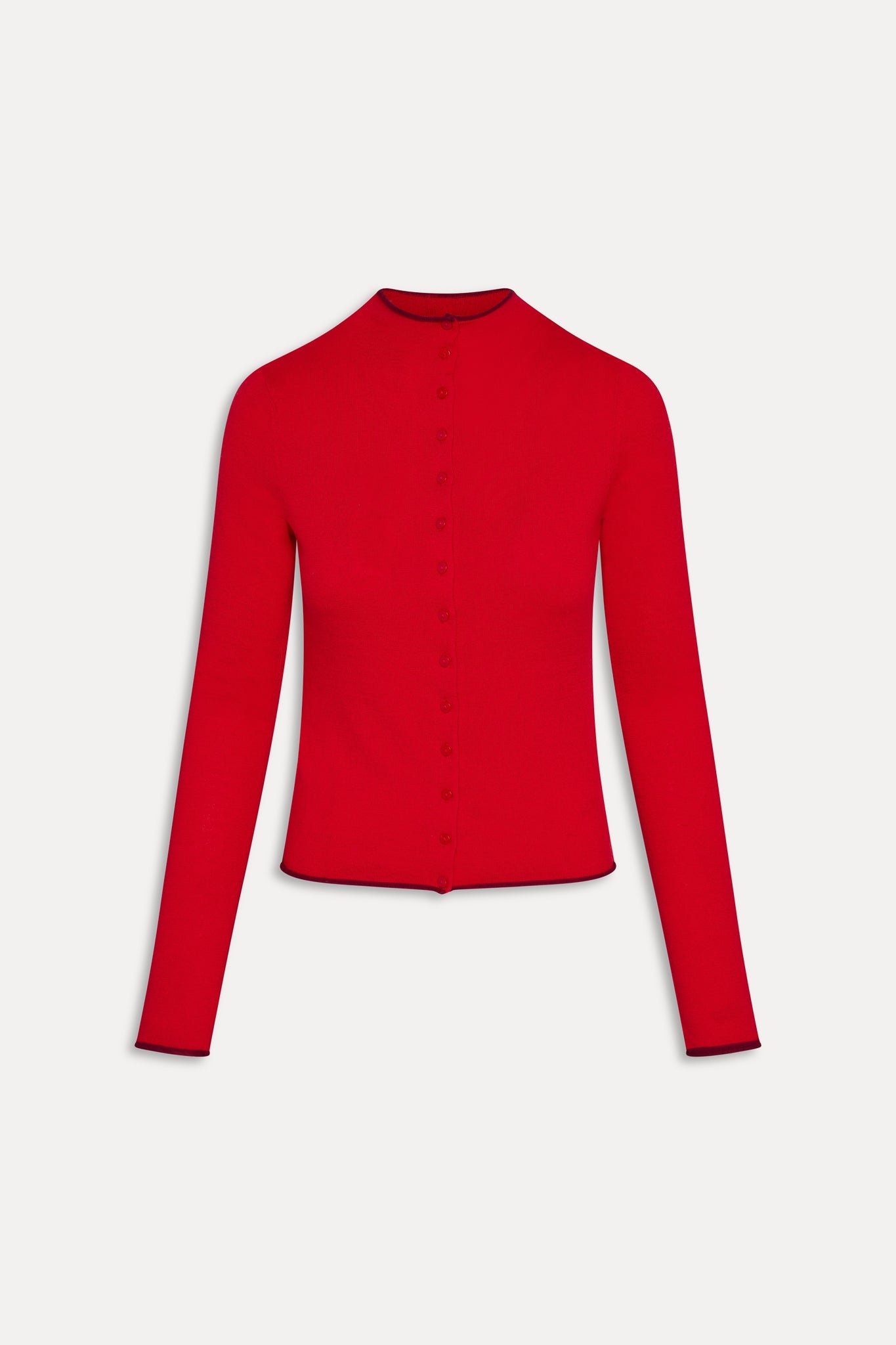Frankies Bikinis collections|sale Leo Knit Button Up Cardigan - Ember