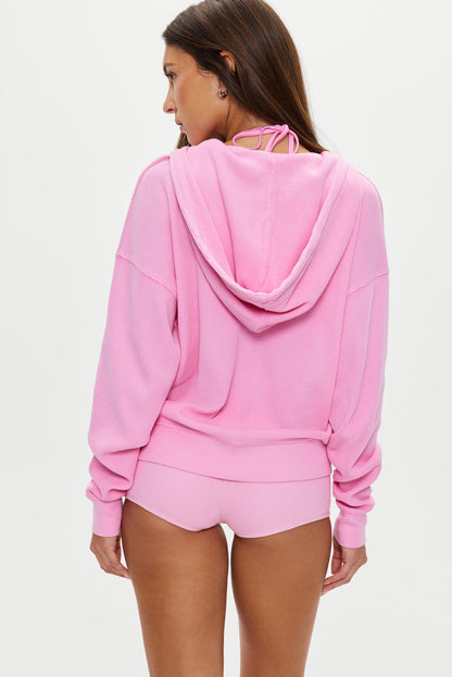Frankies Bikinis collections|sale|clothing Weekend Thermal Hoodie - Blush