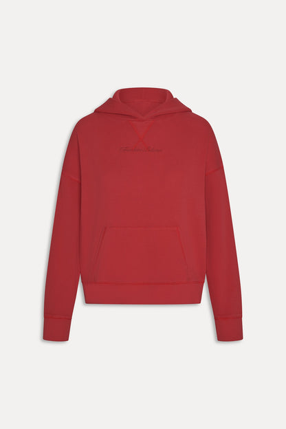 Frankies Bikinis collections|sale Haven Thermal Hoodie - Strawberry Red
