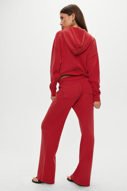 Frankies Bikinis collections|sale Haven Thermal Hoodie - Strawberry Red