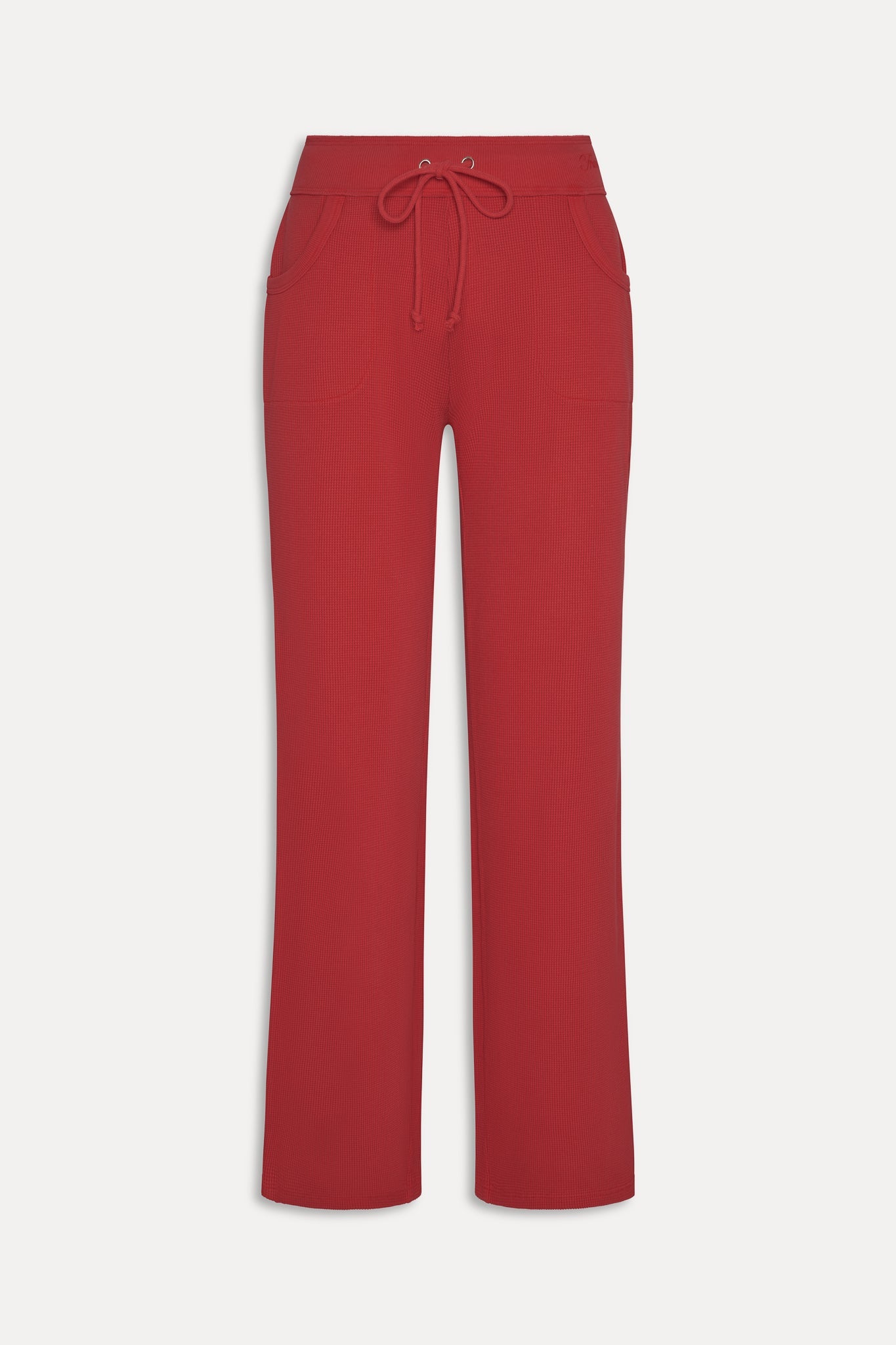 Frankies Bikinis collections|sale Emma Thermal Low Rise Pants - Strawberry Red