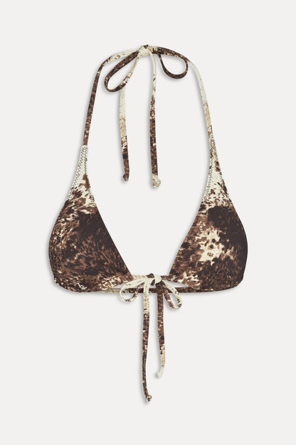 Frankies Bikinis collections|swimwear|sale Paradise Micro Halter Bikini Top - Saddle Up