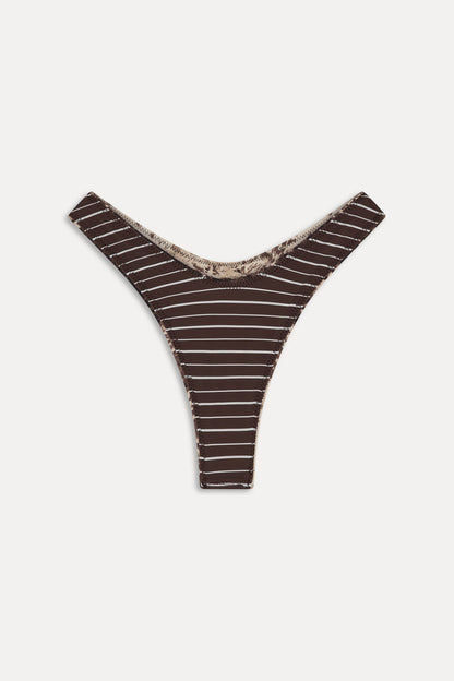 Frankies Bikinis collections|sale|swimwear Full Moon Reversible Bikini Bottom - Saddle Up
