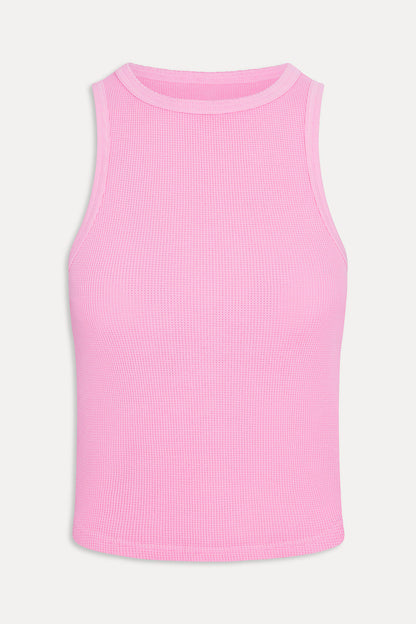 Frankies Bikinis collections|sale Emma Thermal Tank Top - Blush