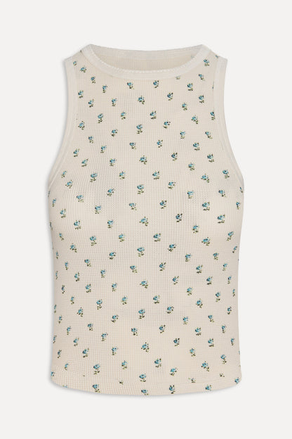 Frankies Bikinis collections|sale|clothing Emma Thermal Tank Top - Spring Dreaming