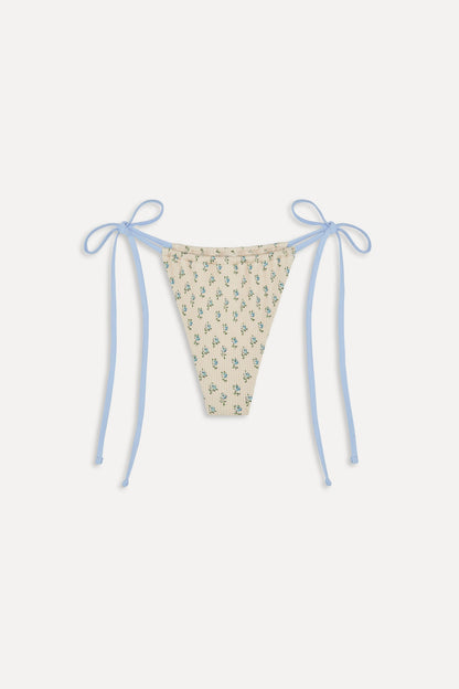 Frankies Bikinis collections|sale|swimwear Tia Skimpy String Bikini Bottom - Spring Dreaming