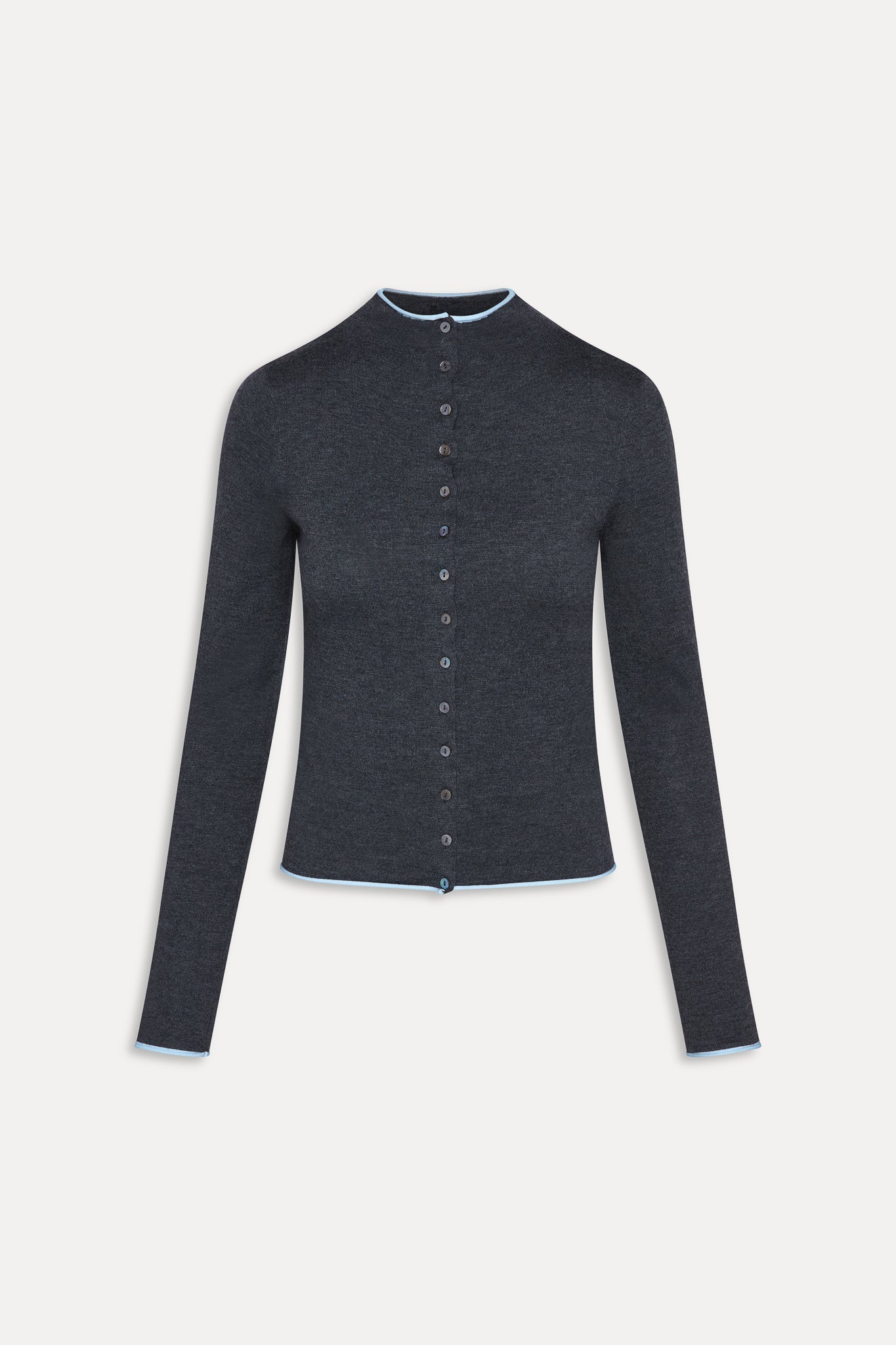 Frankies Bikinis collections|sale Leo Knit Button Up Cardigan - Stone
