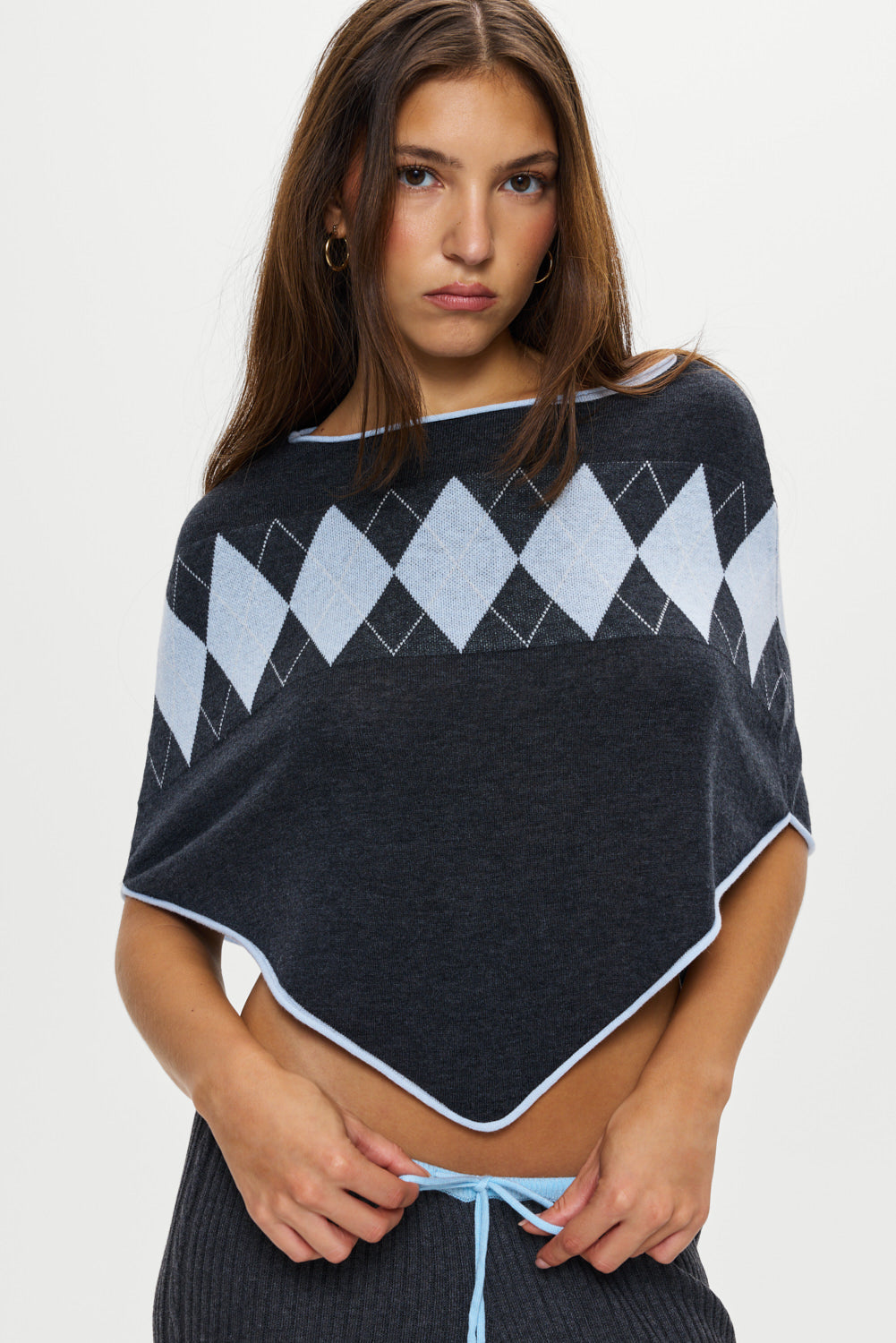 Frankies Bikinis collections|sale Scout Knit Poncho - Stone
