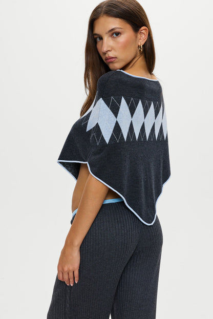 Frankies Bikinis collections|sale Scout Knit Poncho - Stone