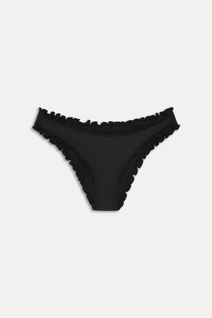 Frankies Bikinis collections|swimwear|sale Charlotte Cheeky Bikini Bottom - Black