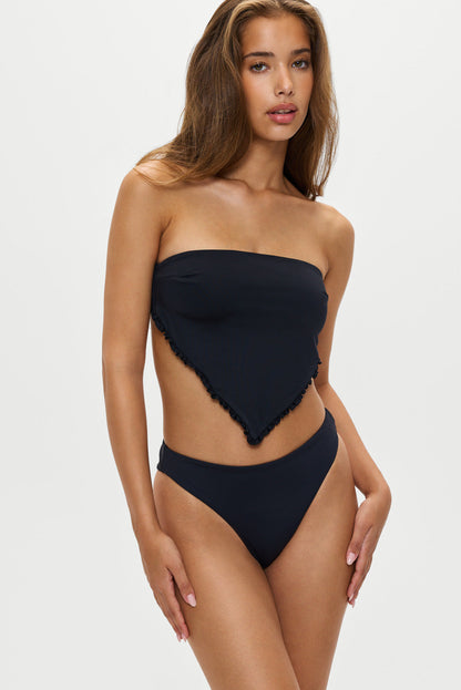 Frankies Bikinis collections|sale|swimwear Harley Bandeau Bikini Top - Black