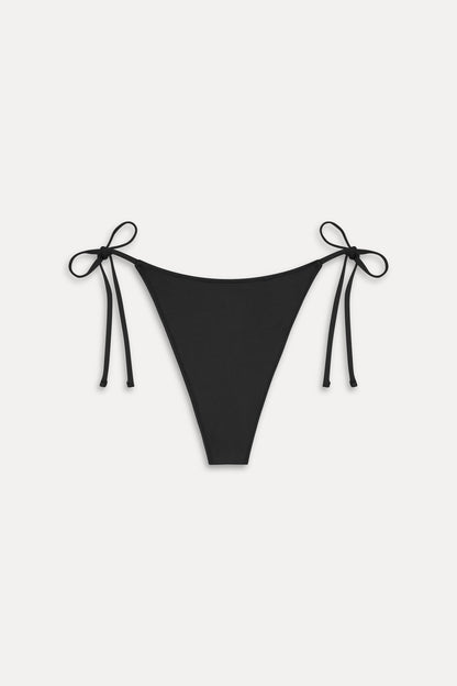 Frankies Bikinis collections|sale|swimwear Romeo Cheeky String Bikini Bottom - Black