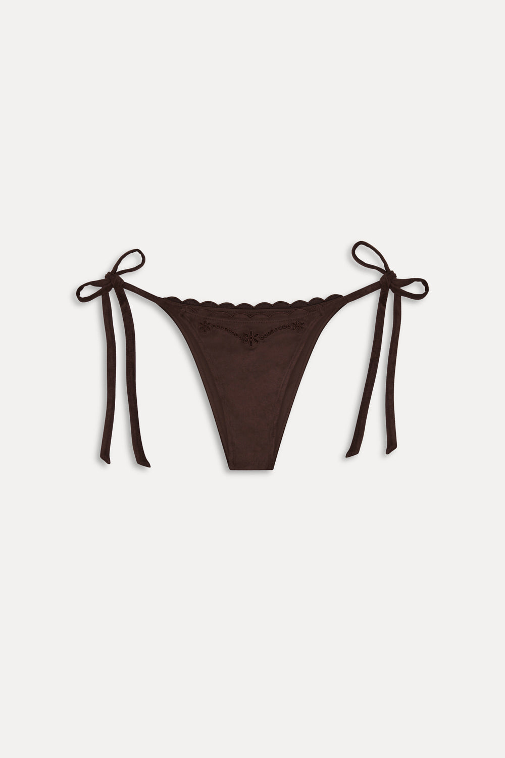 Frankies Bikinis collections|sale|swimwear Mackenzie Suede String Bikini Bottom - Desert Suede