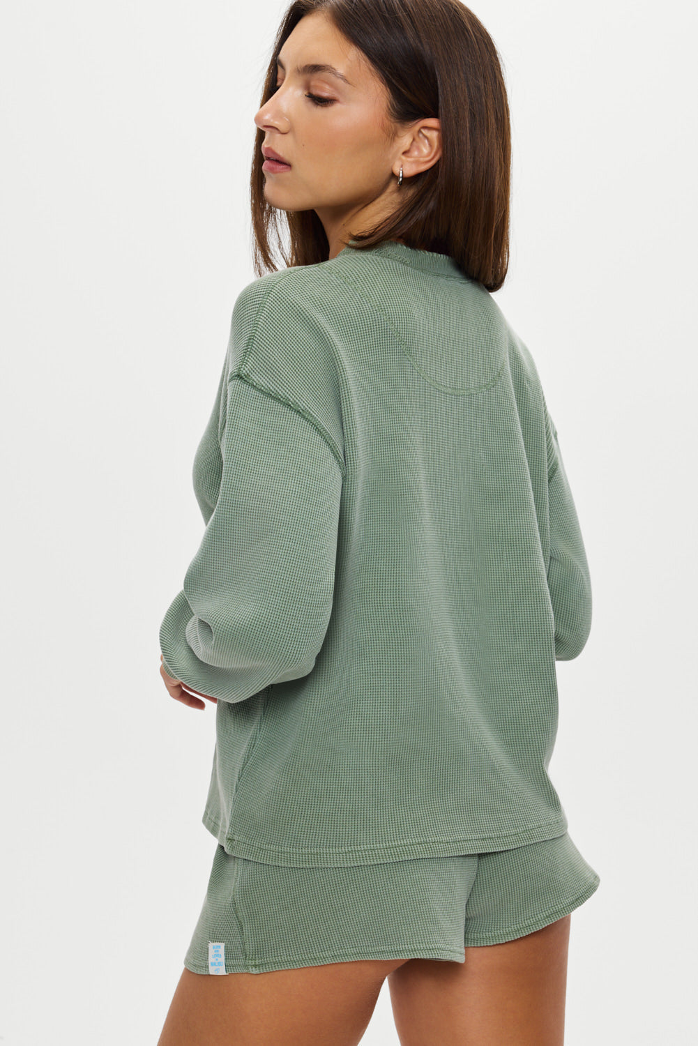 Frankies Bikinis collections|sale Noah Thermal Long Sleeve Shirt - Fern
