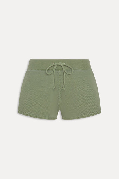 Frankies Bikinis collections|sale Noah Thermal Mini Shorts - Fern