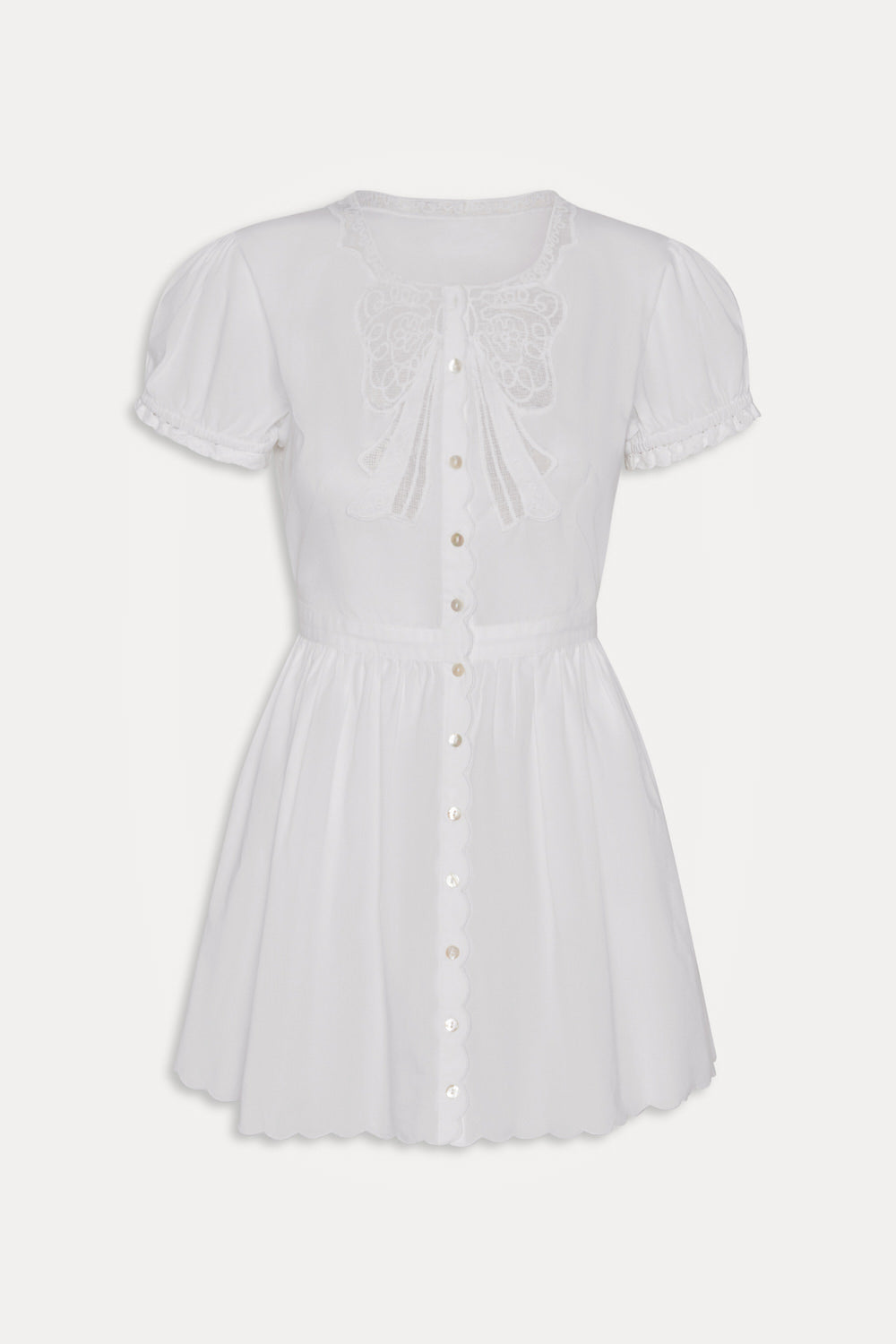 Frankies Bikinis sale|clothing Ivy Cotton Mini Dress - White