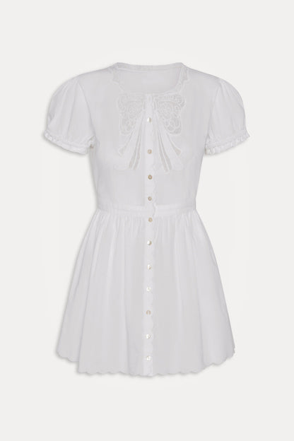 Frankies Bikinis sale|clothing Ivy Cotton Mini Dress - White