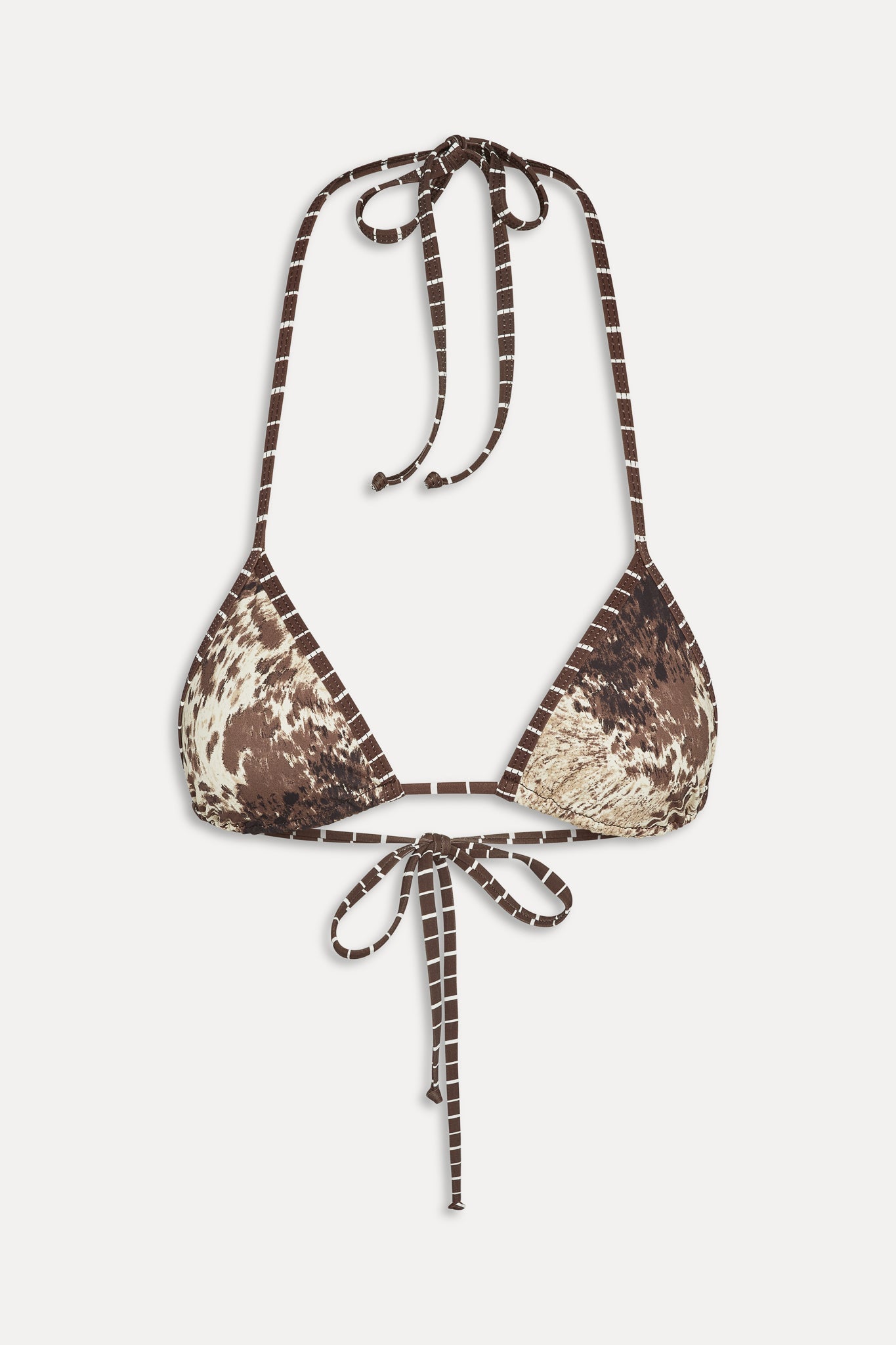 Frankies Bikinis sale|collections|swimwear Nick Triangle String Bikini Top - Saddle Up