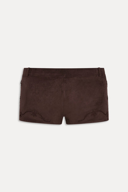 Frankies Bikinis sale|collections|swimwear Scout Suede Swim Shorts - Desert Suede