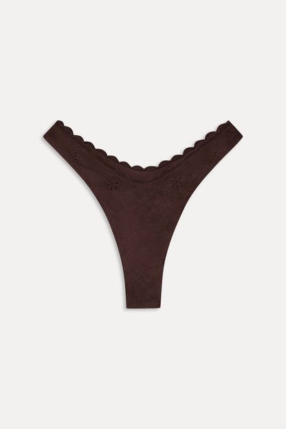 Frankies Bikinis sale|collections|swimwear Full Moon Suede Bikini Bottom - Desert Suede