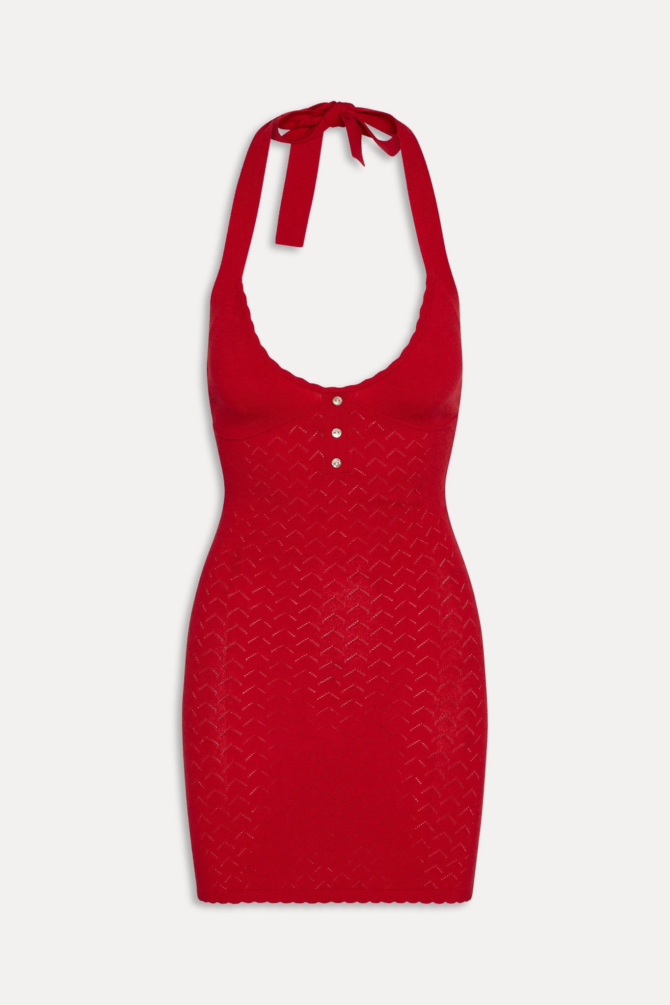 Frankies Bikinis sale|clothing Glamour Halter Knit Mini Dress - Heartstrings
