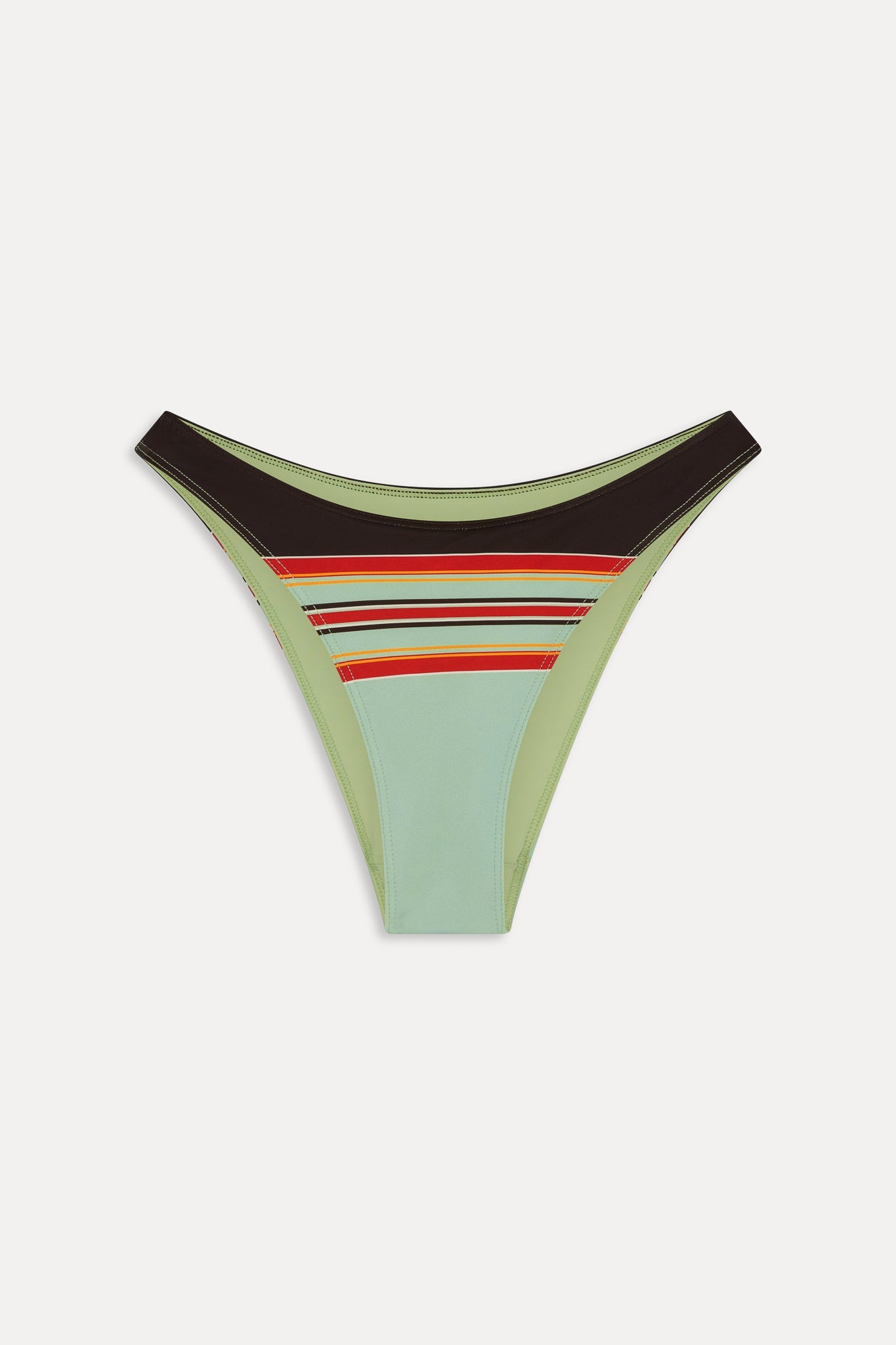 Frankies Bikinis sale|collections|swimwear Dove Striped Bikini Bottom - Desert Dusk