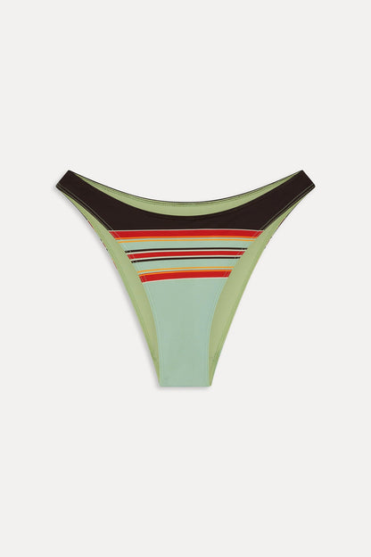 Frankies Bikinis sale|collections|swimwear Dove Striped Bikini Bottom - Desert Dusk