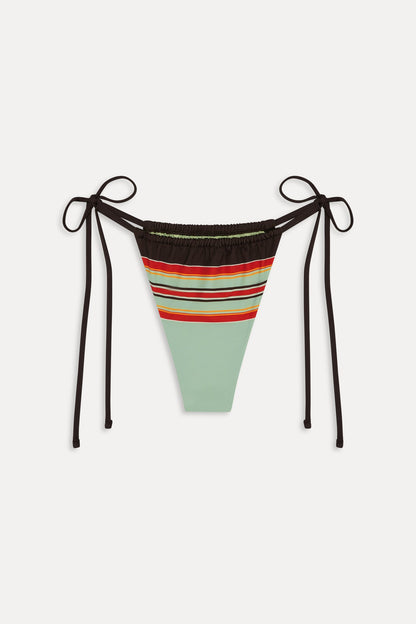 Frankies Bikinis sale|collections|swimwear Tia Striped Skimpy Bikini Bottom - Desert Dusk
